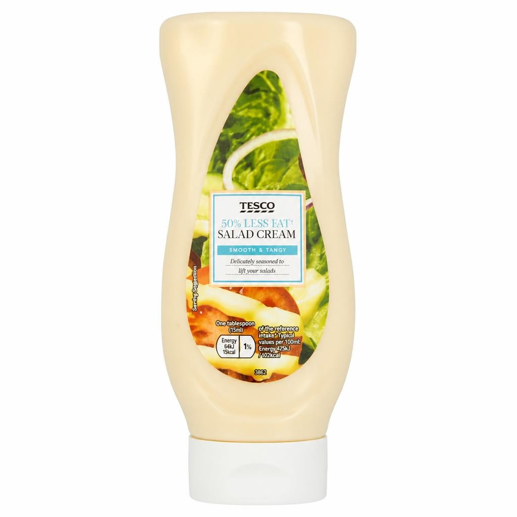Tesco 50% Less Fat Salad Cream 450Ml
