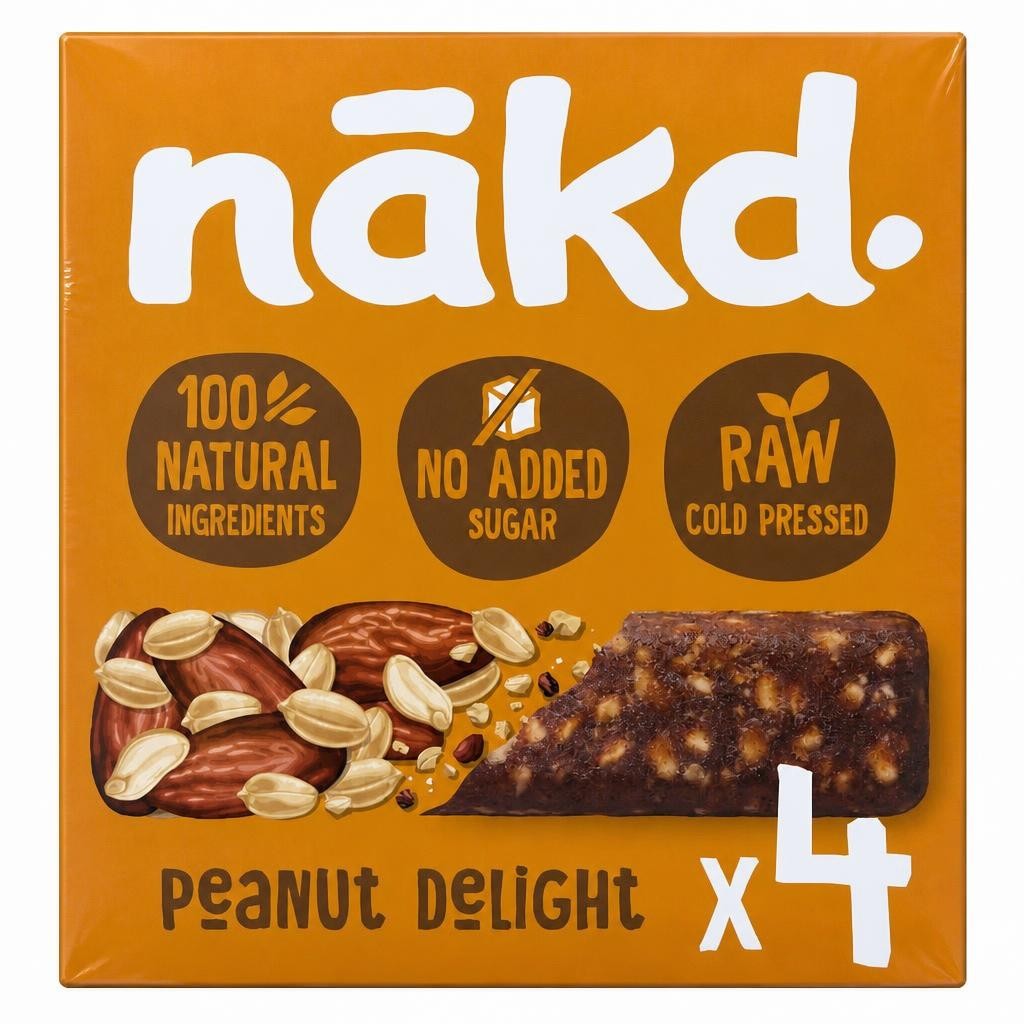 Nakd Peanut Delight Raw Fruit & Nut Bar 4x35g