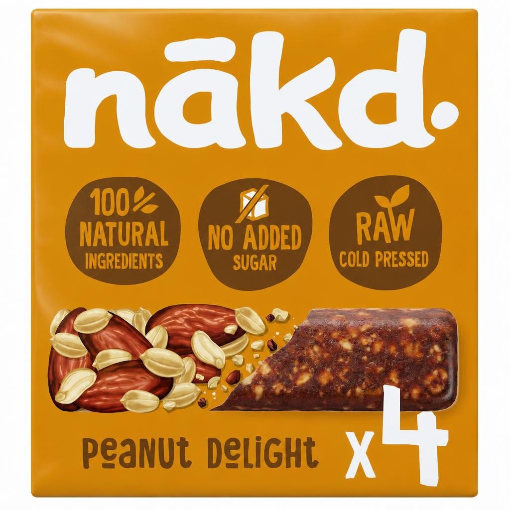 Nakd Peanut Delight Raw Fruit & Nut Bar 4x35g