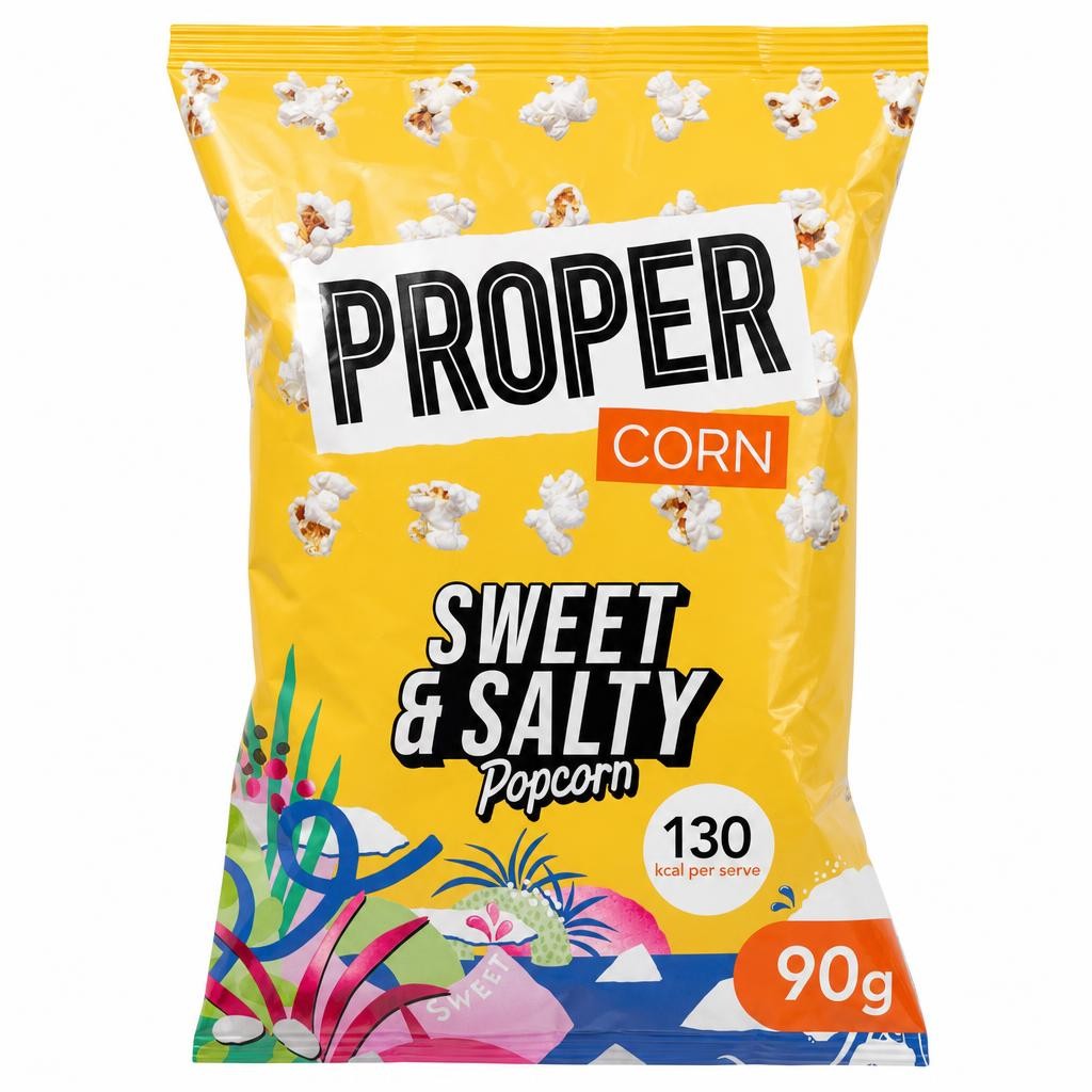 Proper Sweet & Salty Popcorn Sharing Bag 90g