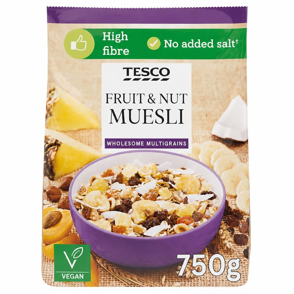 Tesco Fruit & Nut Muesli 750G
