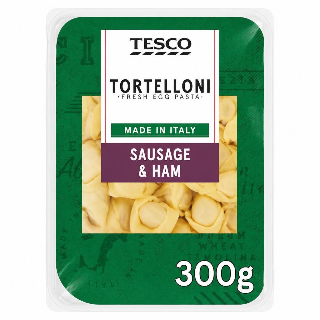 Tesco Sausage & Ham Fresh Tortelloni 300g