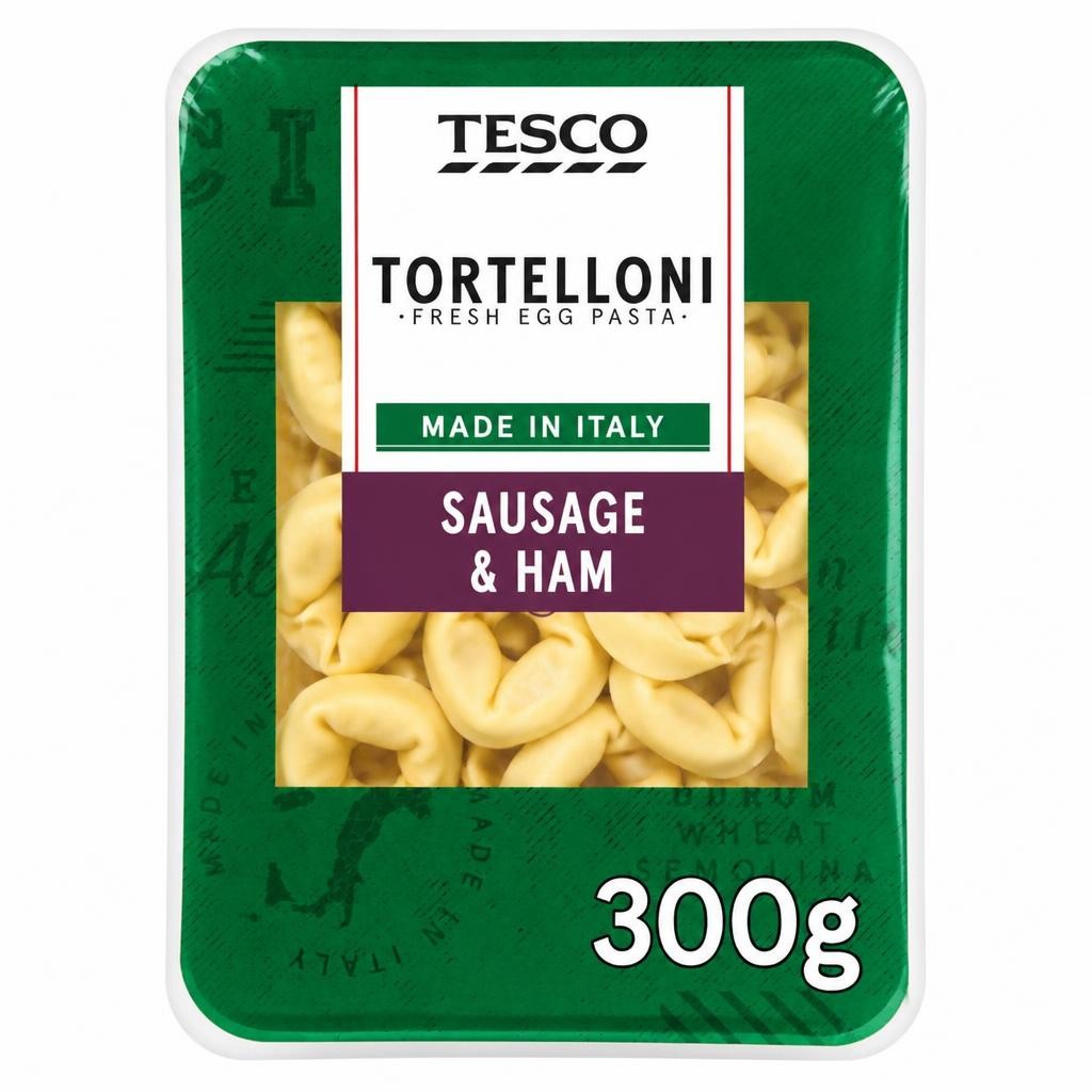 Tesco Sausage & Ham Fresh Tortelloni 300g