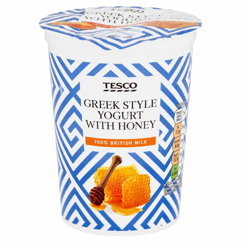 Tesco Greek Style Yogurt with Honey 450g