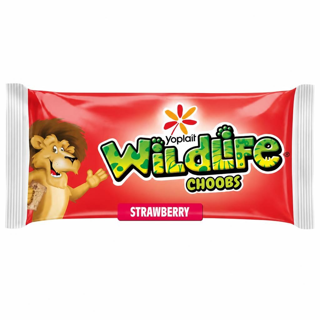 Wildlife Choobs Strawberry Kids Yoghurt Tubes 6x37g