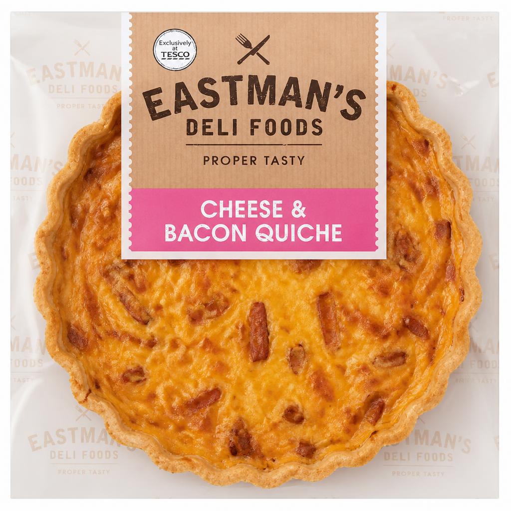 Eastmans Cheese & Bacon Quiche 400G