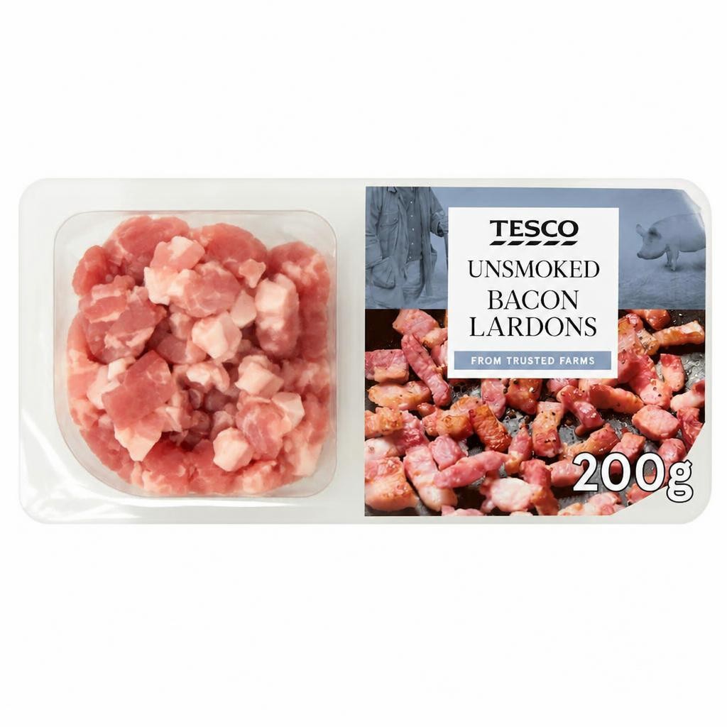 Tesco Unsmoked Lardons 200G