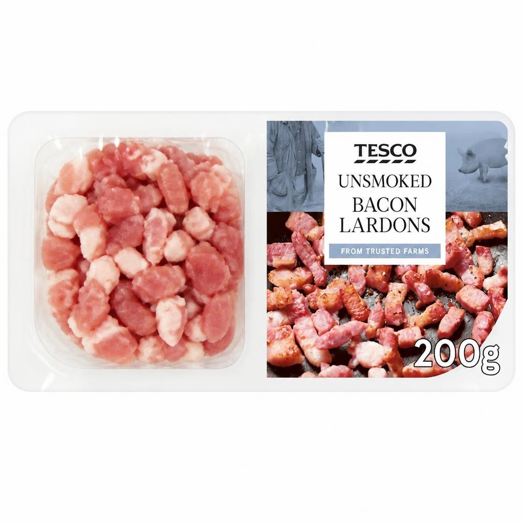 Tesco Unsmoked Lardons 200G