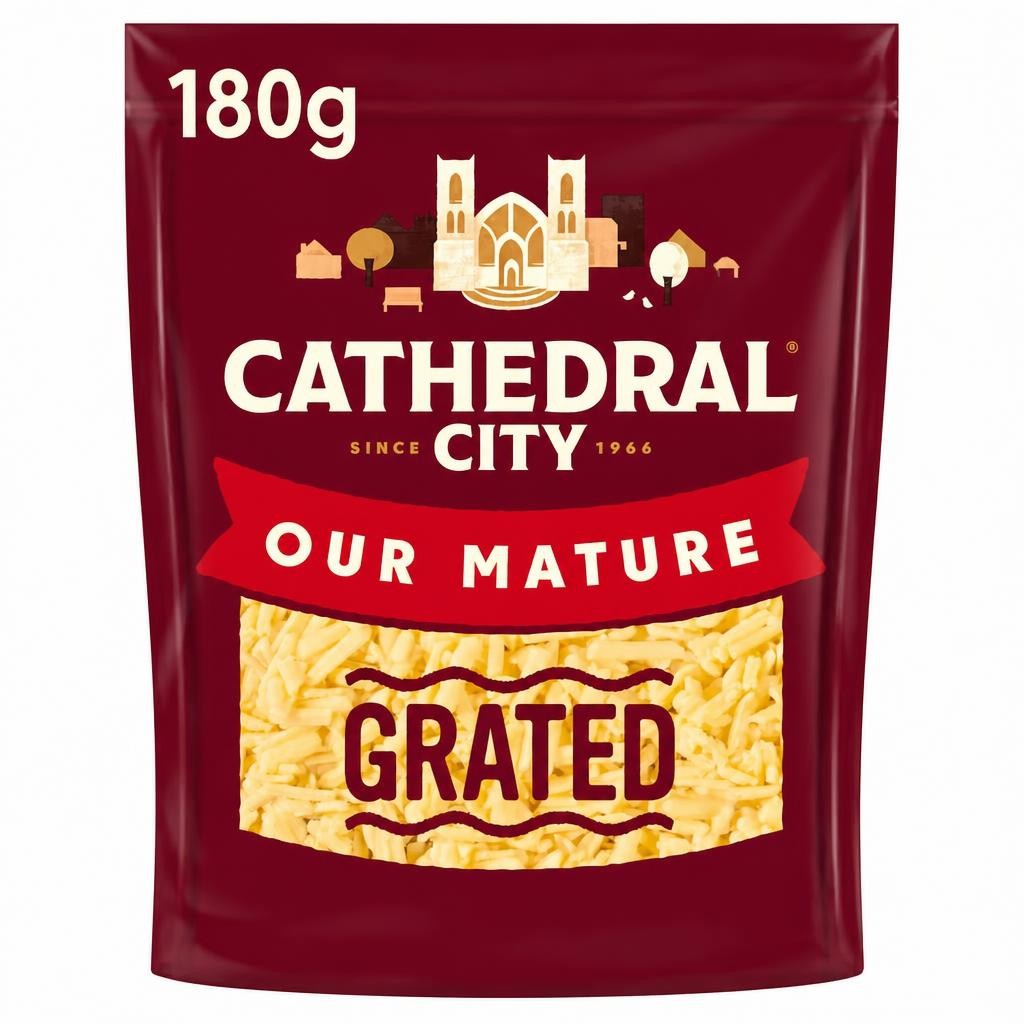 Cathedral City Grated Mature Cheddar Cheese 180 G