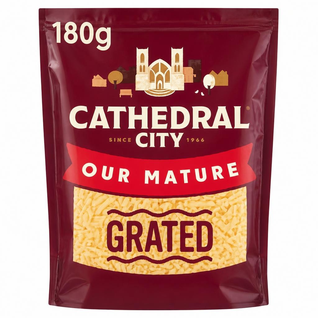 Cathedral City Grated Mature Cheddar Cheese 180 G