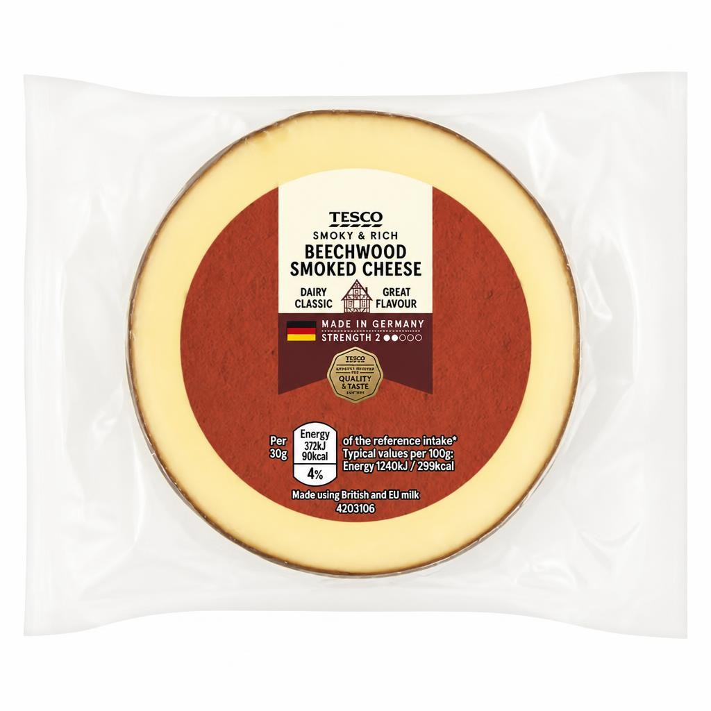 Tesco Smoked Beechwood Cheese 150G