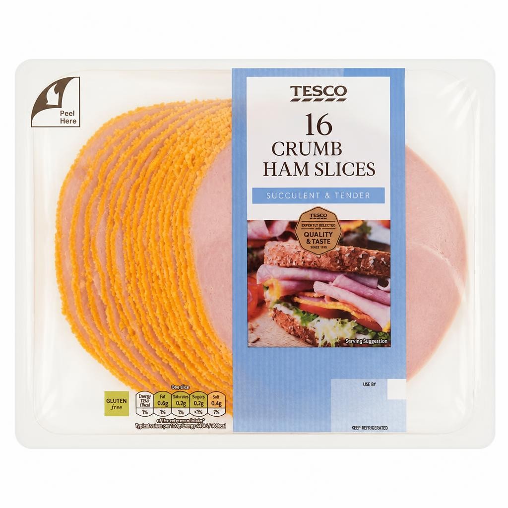 Tesco Crumbed Ham Slices 400g