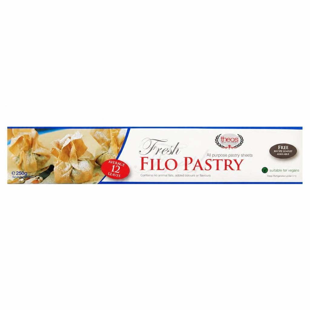 Theos Ready Rolled Filo Pastry 250 G