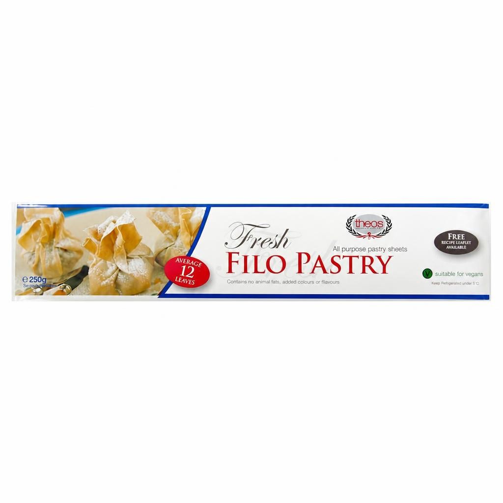 Theos Ready Rolled Filo Pastry 250 G