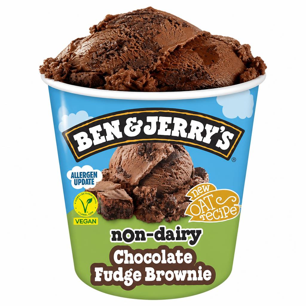 Ben & Jerry’s Chocolate Fudge Brownie Non Dairy Ice Cream Tub 465ml