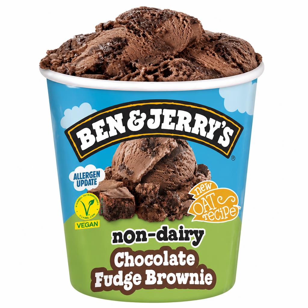 Ben & Jerry’s Chocolate Fudge Brownie Non Dairy Ice Cream Tub 465ml