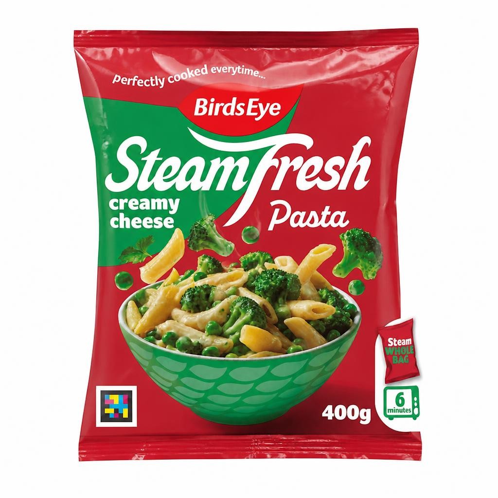 Birds Eye Steamfresh Creamy Cheese Vegetable Pasta Meal for 1 400g