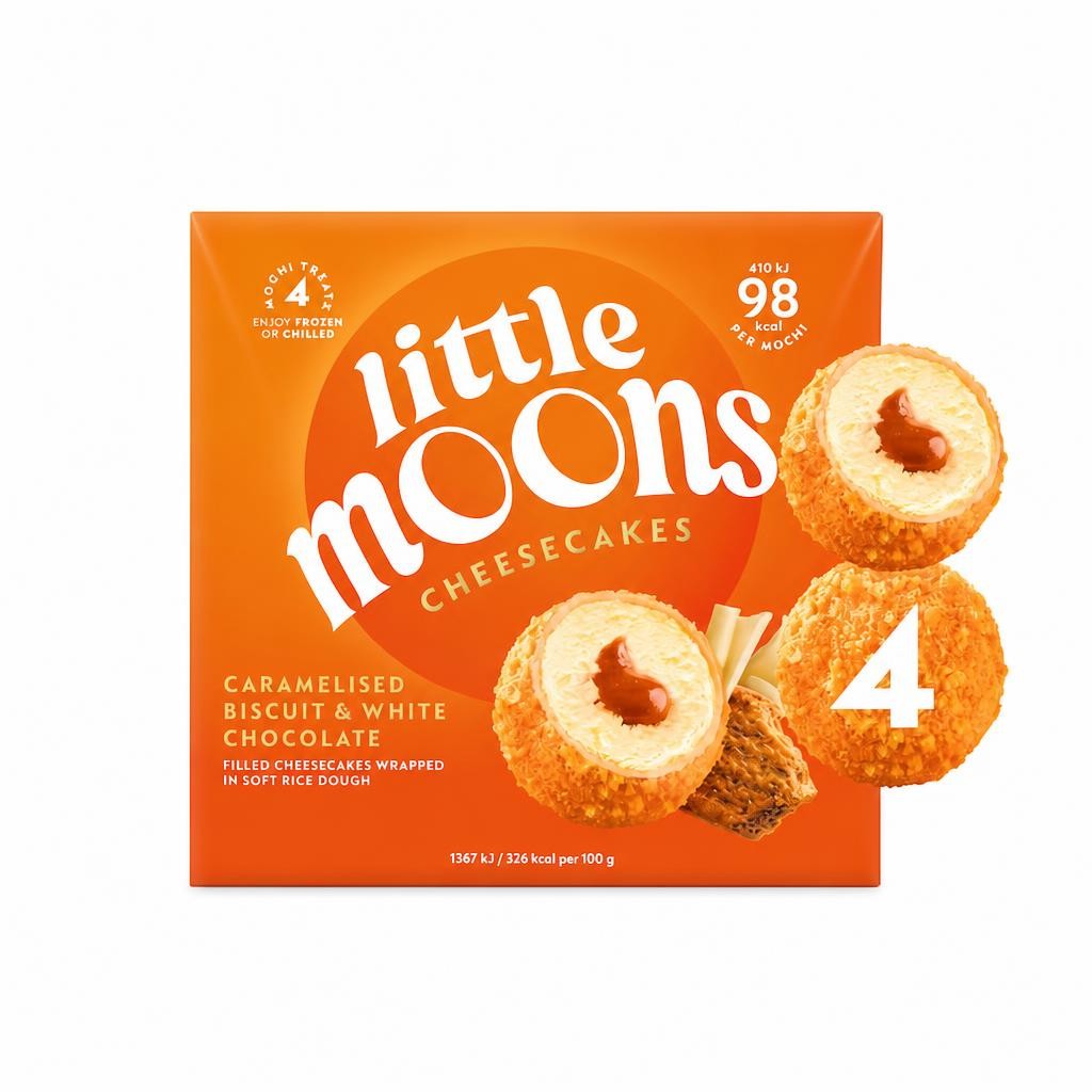 Little Moons Cheesecakes - Caramelised Biscuit & White Chocolate 4x30g