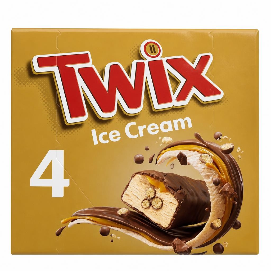 Twix Ice Cream Bars 4x43.1ml
