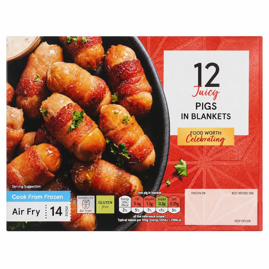 Tesco 12 Pigs in Blankets 240g