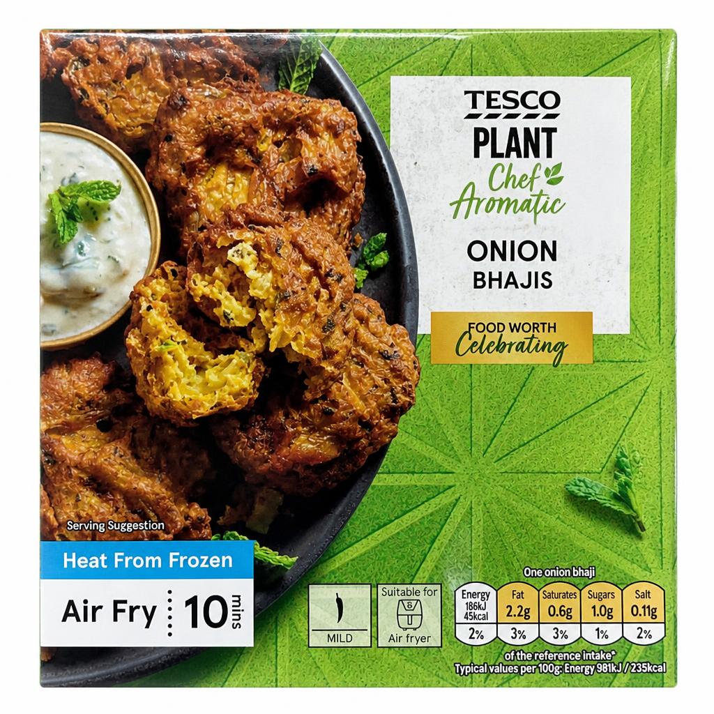 Tesco Onion Bhajis 10 Pack 200g