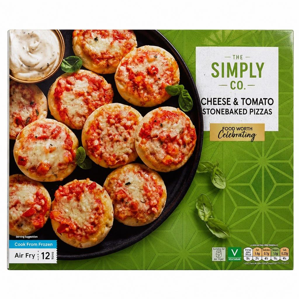 Tesco 12 Mini Cheese & Tomato Pizzas 360G