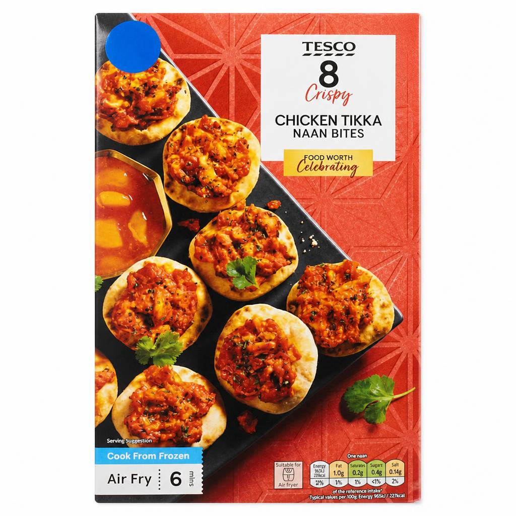 Tesco 8 Chicken Tikka Naans 144g