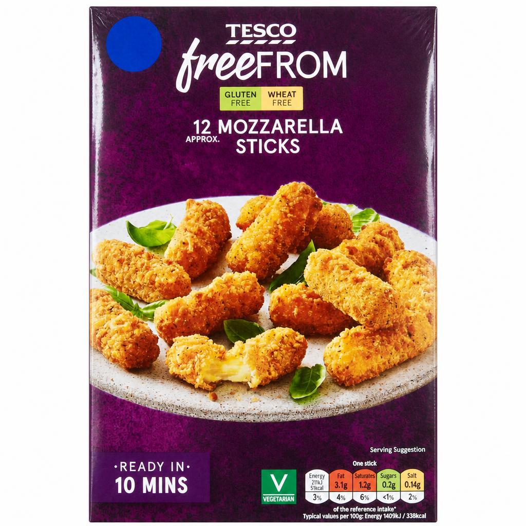 Tesco Free From 12 Mozzarella Sticks 180g