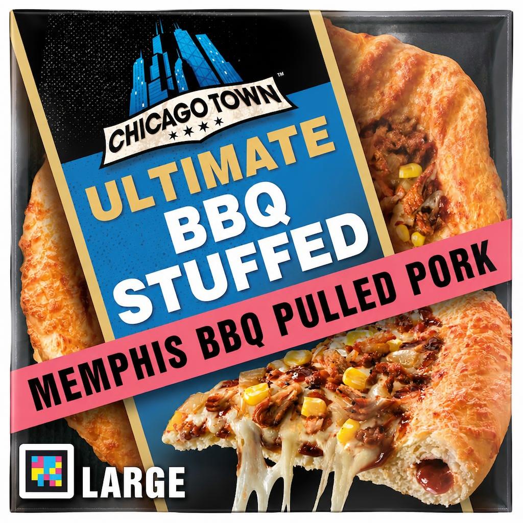 Chicago Town Ultimate Stuffed Crust Pizza - Memphis BBQ Pulled Pork 695g