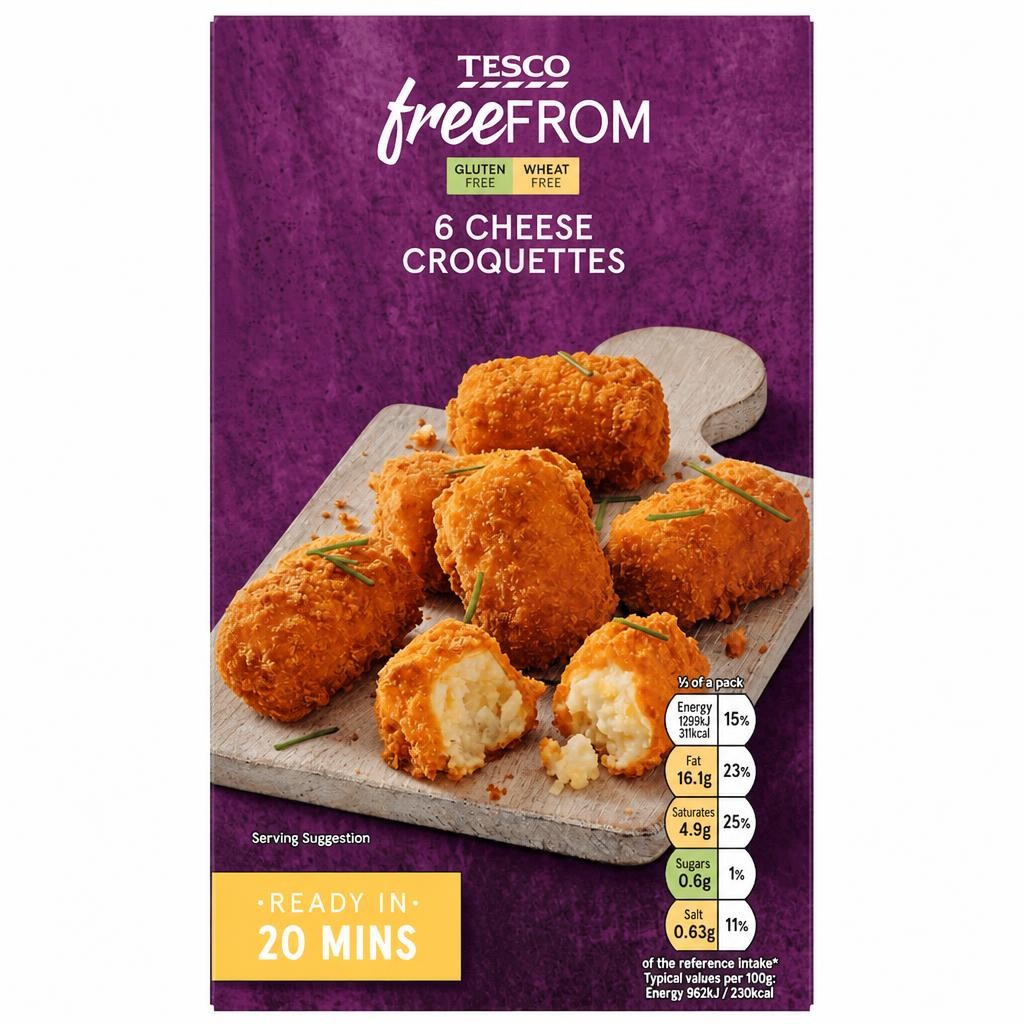 Tesco Free From Cheese Croquettes 270g