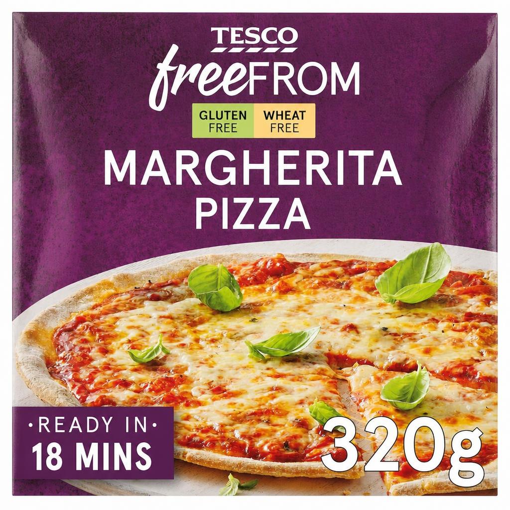TESCO FREE FROM MARGHERITA PIZZA 320g