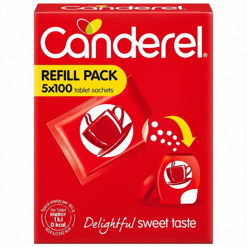 Canderel Refill Sachets 500Pk 42.5G