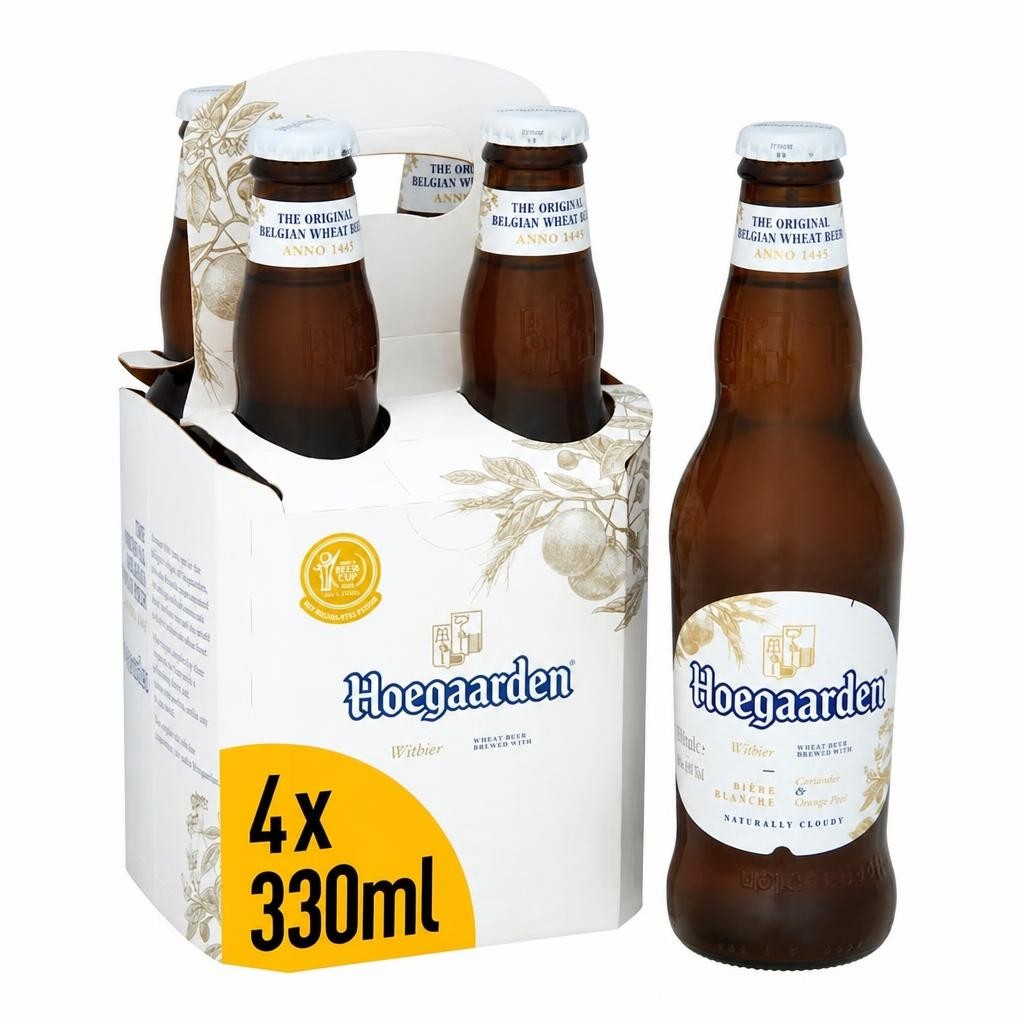 Hoegaarden White Beer 4X330 Ml Bottle
