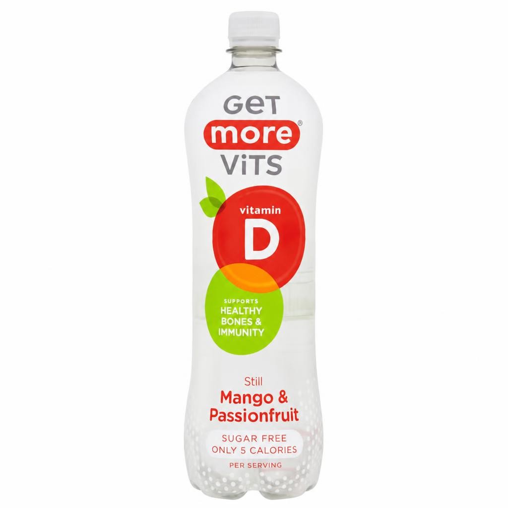 Get More Vits Vitamin D Still Mango & Passionfruit Drink 1 Litre