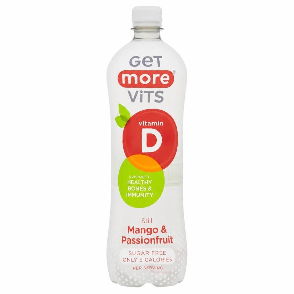 Get More Vits Vitamin D Still Mango & Passionfruit Drink 1 Litre