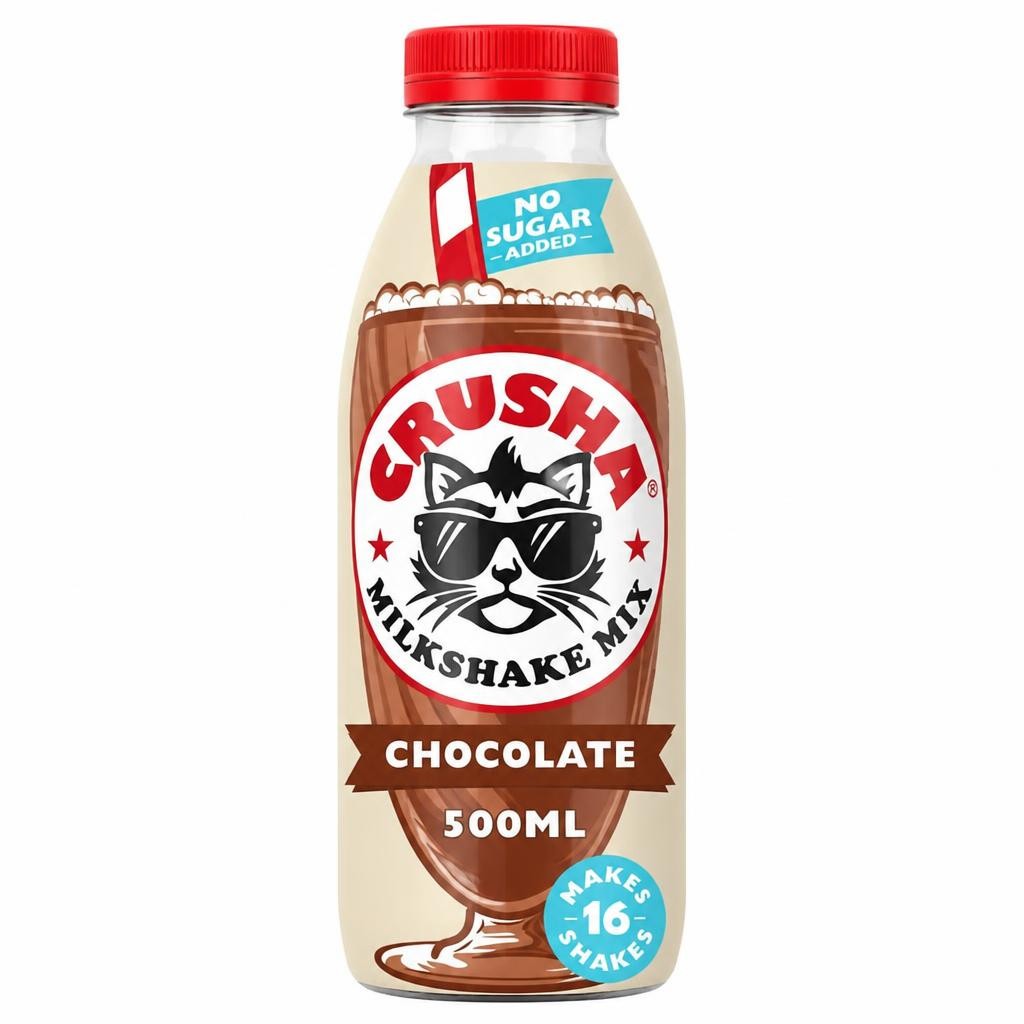 Crusha Chocolate No Added Sugar 500Ml