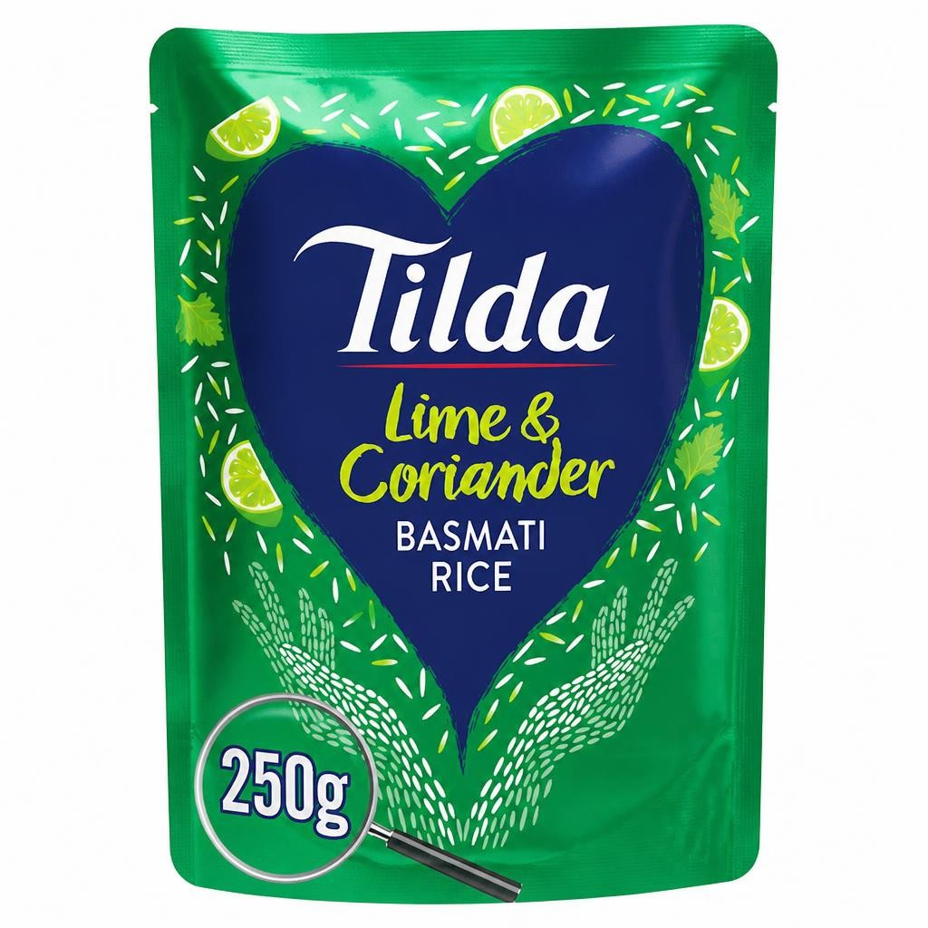 Tilda Lime & Coriander Basmati Rice 250g