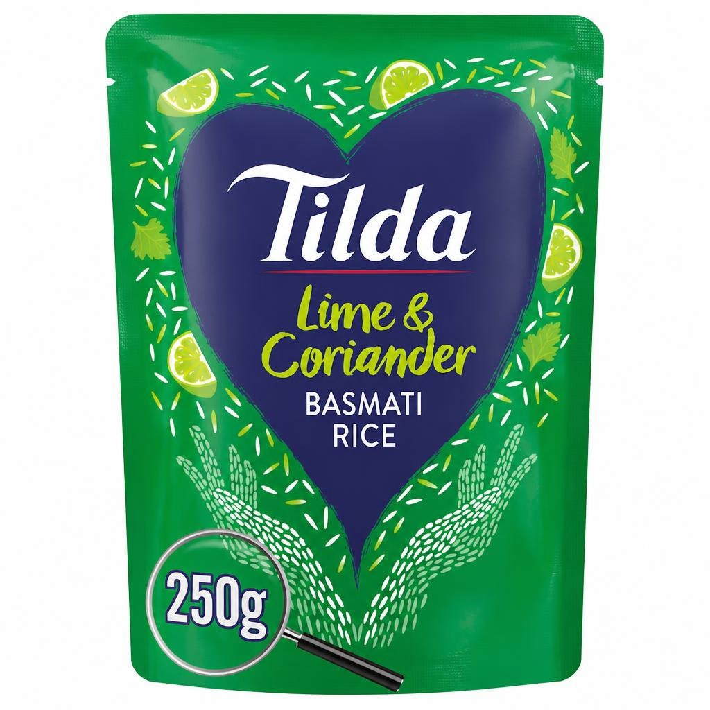 Tilda Lime & Coriander Basmati Rice 250g