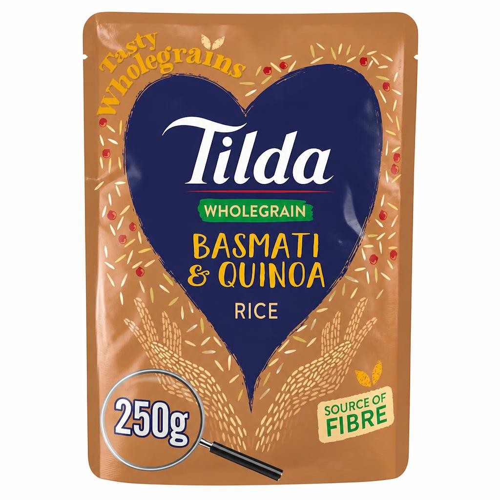 Tilda Wholegrain Basmati & Quinoa Rice 250g