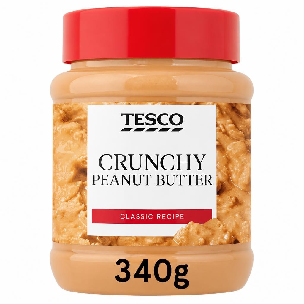 Tesco Crunchy Peanut Butter 340G