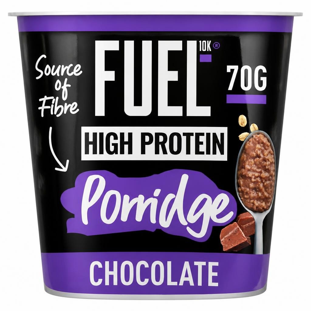 FUEL10K High Protein Chocolate Porridge Oat Cereal Pot 70g