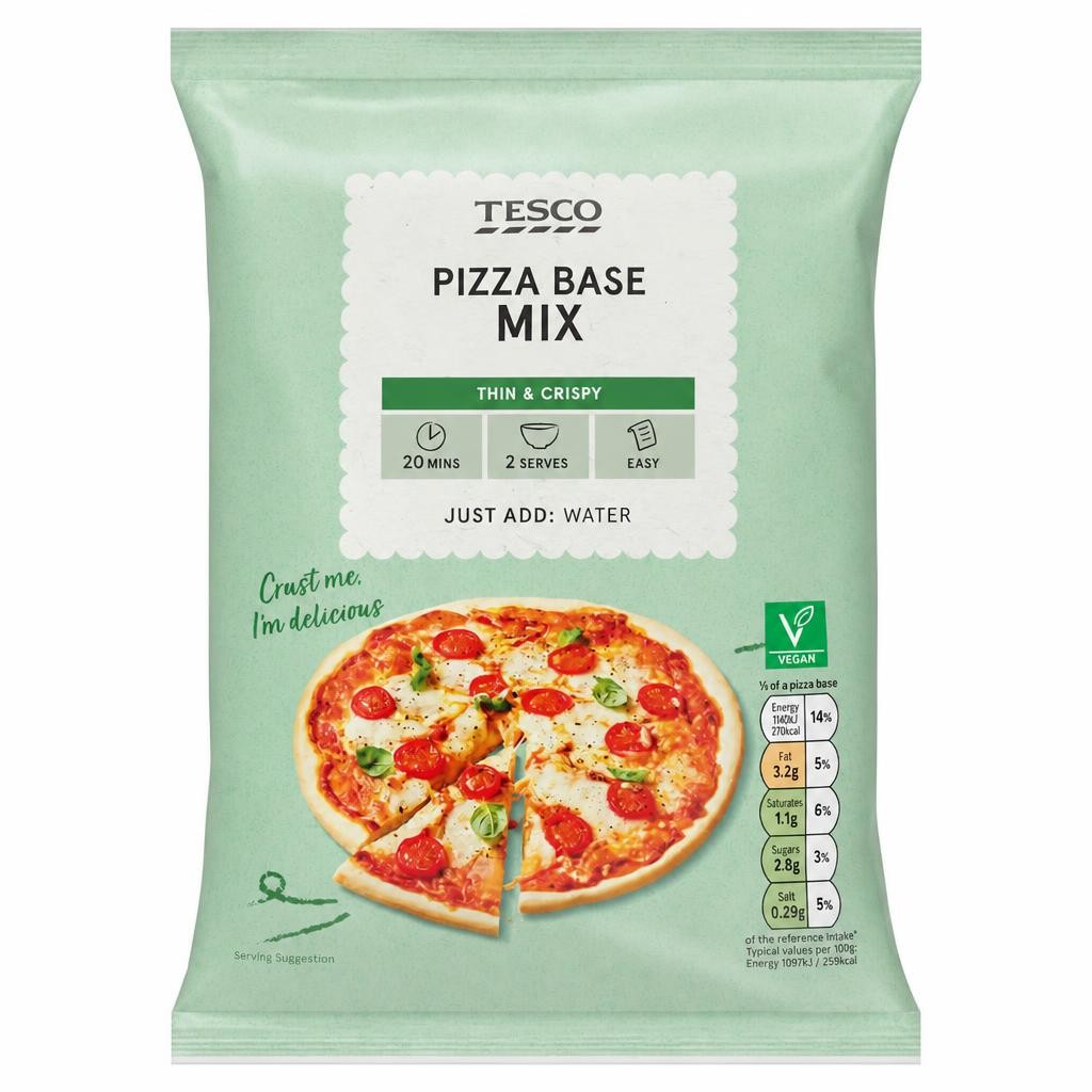 Tesco Pizza Base Mix 145G
