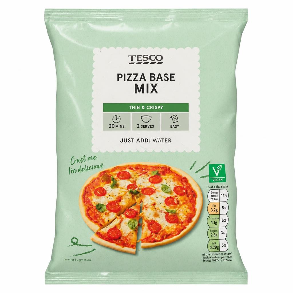 Tesco Pizza Base Mix 145G