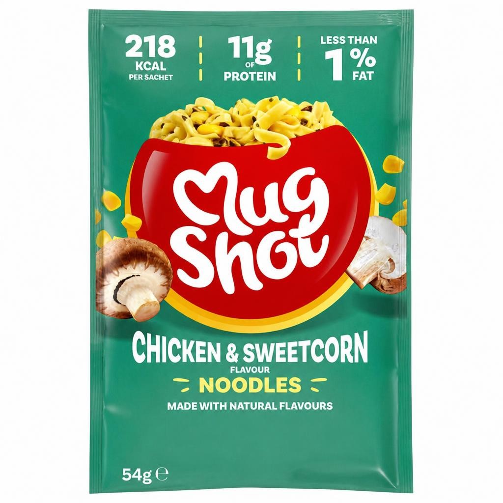 Mugshot Chicken & Sweetcorn Noodles 54G