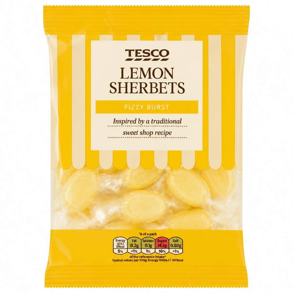 Tesco Lemon Sherbets 200G