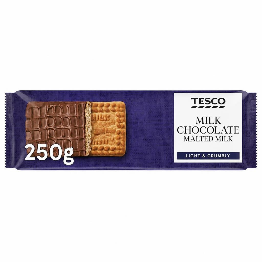Tesco Milk Chocolate Malted Milk 250g