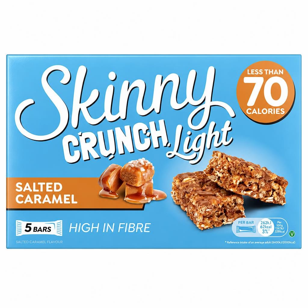 Skinny Crunch Light Salted Caramel 5X19g