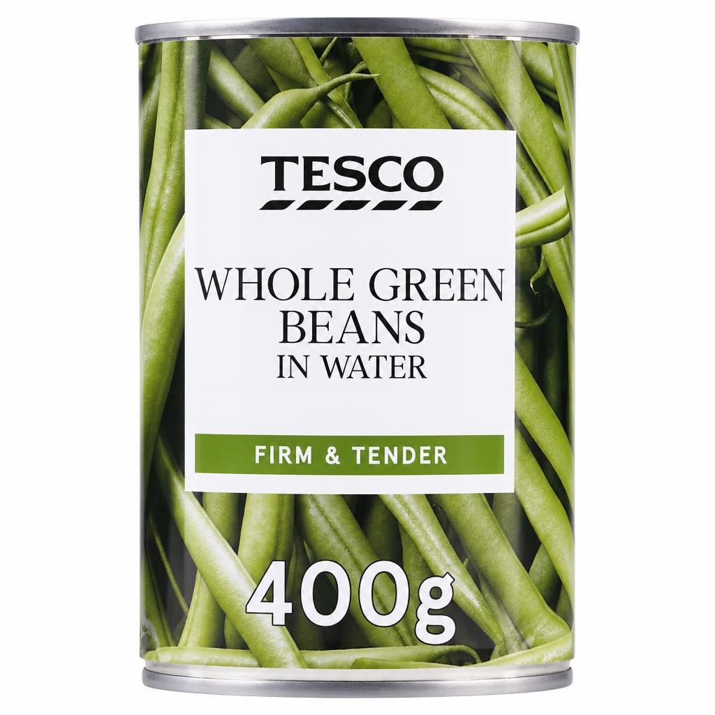 Tesco Whole Green Beans In Water 400G