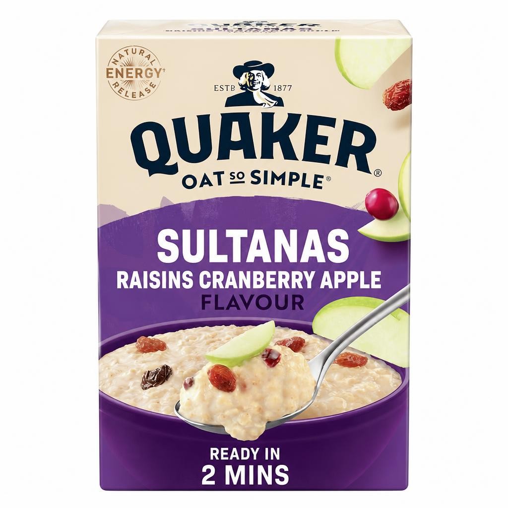 Quaker Oat So Simple Sultana & Raisin Porridge Sachets 10x38.5g