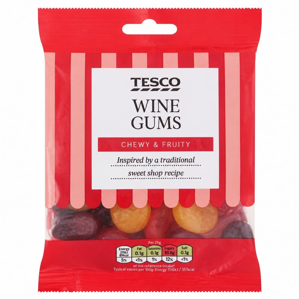 Tesco Wine Gums Sweets 250G